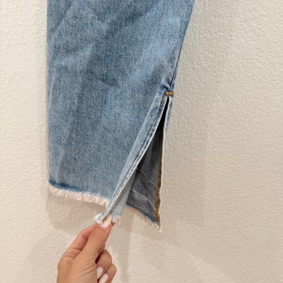 NWT Good American Good Boy Release Hem High Waist Boyfriend Jeans Size 6/28 - Picture 9 of 12